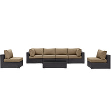 Load image into Gallery viewer, Convene 7 Piece Outdoor Patio Sectional Set by Modway