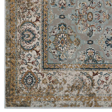 Load image into Gallery viewer, Hisa Distressed Vintage Floral Lattice 5x8 Area Rug by Modway