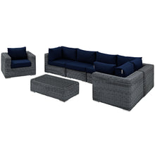 Load image into Gallery viewer, Summon 7 Piece Outdoor Patio Sunbrella¨ Sectional Set by Modway