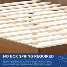 Load image into Gallery viewer, Kelsea Cane and Wood Full Platform Bed With Splayed Legs by Modway