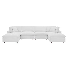 Load image into Gallery viewer, Commix 6-Piece Down Filled Overstuffed Performance Velvet Sectional Sofa by Modway