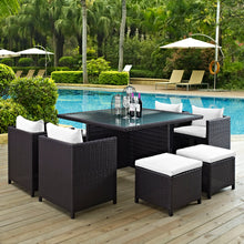 Load image into Gallery viewer, Inverse 9 Piece Outdoor Patio Dining Set by Modway