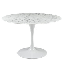 Load image into Gallery viewer, Lippa 48" Round Faux Marble Dining Table by Modway