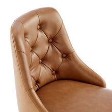 Load image into Gallery viewer, Distinct Tufted Swivel Vegan Leather Office Chair by Modway