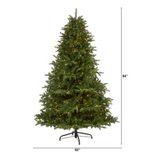 Load image into Gallery viewer, 7' South Carolina Spruce Artificial Christmas Tree with 500 White Warm Lights