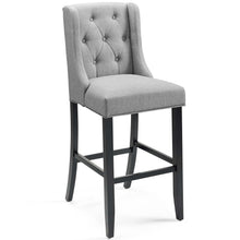 Load image into Gallery viewer, Baronet Tufted Button Upholstered Fabric Bar Stool by Modway