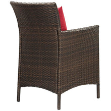 Load image into Gallery viewer, Conduit Outdoor Patio Wicker Rattan Dining Armchair by Modway
