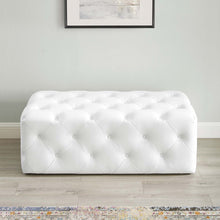 Load image into Gallery viewer, Amour 48" Tufted Button Entryway Faux Leather Bench by Modway