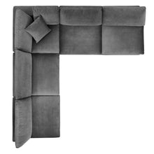 Load image into Gallery viewer, Commix 5-Piece Down Filled Overstuffed Performance Velvet Sectional Sofa by Modway