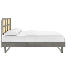 Load image into Gallery viewer, Sidney Cane and Wood Full Platform Bed With Angular Legs by Modway