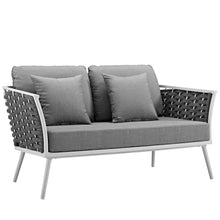 Load image into Gallery viewer, Stance 3 Piece Outdoor Patio Aluminum Sectional Sofa Set by Modway
