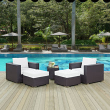 Load image into Gallery viewer, Convene 5 Piece Outdoor Patio Sectional Set by Modway