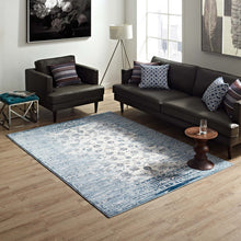 Load image into Gallery viewer, Chiara Distressed Floral Lattice Contemporary 8x10 Area Rug by Modway