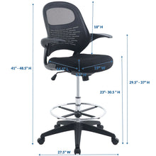 Load image into Gallery viewer, Stealth Drafting Chair by Modway