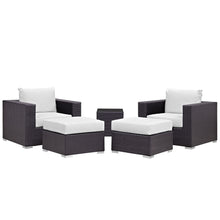 Load image into Gallery viewer, Convene 5 Piece Outdoor Patio Sectional Set by Modway