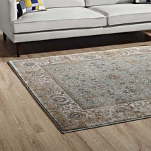 Load image into Gallery viewer, Hisa Distressed Vintage Floral Lattice 5x8 Area Rug by Modway