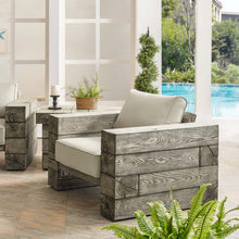 Load image into Gallery viewer, Manteo Rustic Coastal Outdoor Patio Sunbrella¨ Lounge Armchair