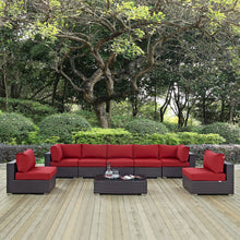 Load image into Gallery viewer, Convene 8 Piece Outdoor Patio Sectional Set by Modway