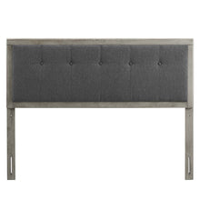 Load image into Gallery viewer, Draper Tufted Fabric and Wood King Headboard by Modway