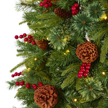 Load image into Gallery viewer, 6.5' Norway Mixed Pine Artificial Christmas Tree w/ 350 Clear LED Lights