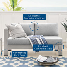 Load image into Gallery viewer, Shore Sunbrella¨ Fabric Aluminum Outdoor Patio Left-Arm Loveseat by Modway