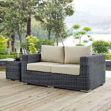 Load image into Gallery viewer, Summon Outdoor Patio Sunbrella¨ Loveseat by Modway