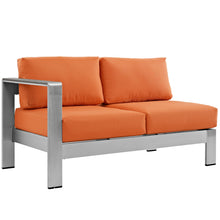 Load image into Gallery viewer, Shore 4 Piece Outdoor Patio Aluminum Sectional Sofa Set by Modway