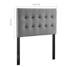 Load image into Gallery viewer, Emily Biscuit Tufted Performance Velvet Twin Headboard by Modway