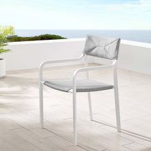 Load image into Gallery viewer, Raleigh Stackable Outdoor Patio Aluminum Dining Armchair by Modway