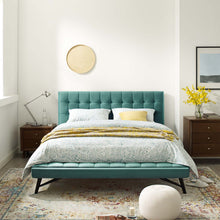 Load image into Gallery viewer, Julia Biscuit Tufted Performance Velvet Queen Platform Bed by Modway