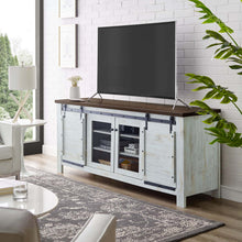 Load image into Gallery viewer, Bennington 71" Rustic Sliding Door TV Stand by Modway
