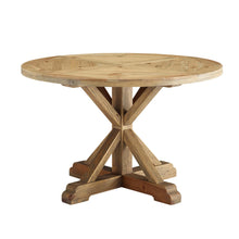 Load image into Gallery viewer, Stitch 47" Round Pine Wood Dining Table by Modway