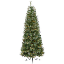 Load image into Gallery viewer, 6.5' Cashmere Slim Artificial Christmas Tree with 350 Warm White Lights