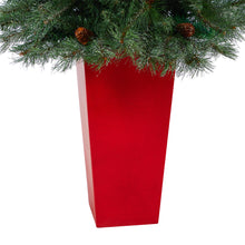 Load image into Gallery viewer, 55' Snowed French Alps Mountain Pine Artificial Christmas Tree w/ 237 Bendable