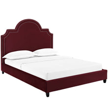 Load image into Gallery viewer, Primrose Performance Velvet Queen Platform Bed by Modway