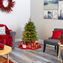 Load image into Gallery viewer, 4' Vancouver Fir 'Natural Look' Artificial Christmas Tree w/ 250 Clear LED Light