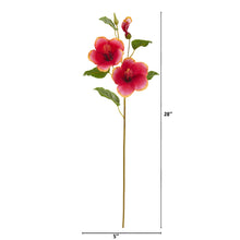 Load image into Gallery viewer, 28" Hibiscus Artificial Flower (Set of 12)