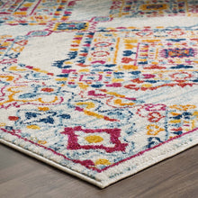 Load image into Gallery viewer, Entourage Khalida Distressed Vintage Floral Lattice 5x8 Area Rug by Modway
