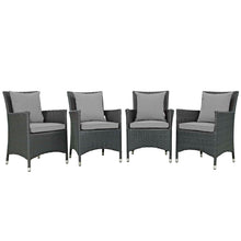 Load image into Gallery viewer, Sojourn 4 Piece Outdoor Patio Sunbrella¨ Dining Set by Modway