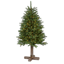 Load image into Gallery viewer, 5' Napa Valley Pine Artificial Christmas Tree w/ 200 Warm White LED Lights