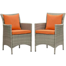 Load image into Gallery viewer, Conduit Outdoor Patio Wicker Rattan Dining Armchair Set of 2 by Modway