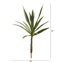 Load image into Gallery viewer, 33" Yucca Head Artificial Plant (Set of 2)