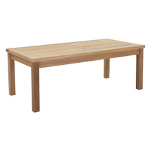 Load image into Gallery viewer, Marina Outdoor Patio Teak Rectangle Coffee Table by Modway