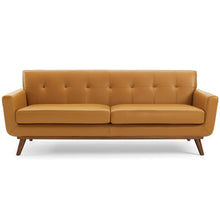 Load image into Gallery viewer, Engage Top-Grain Leather Living Room Lounge Sofa by Modway