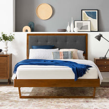 Load image into Gallery viewer, Willow Wood King Platform Bed With Angular Frame by Modway