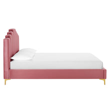 Load image into Gallery viewer, Olivia Performance Velvet Queen Platform Bed by Modway
