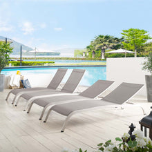Load image into Gallery viewer, Savannah Outdoor Patio Mesh Chaise Lounge Set of 4 by Modway