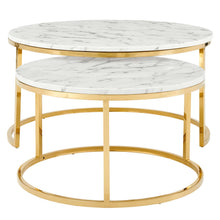 Load image into Gallery viewer, Ravenna Artificial Marble Nesting Coffee Table by Modway