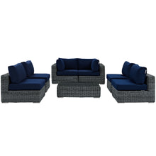 Load image into Gallery viewer, Summon 7 Piece Outdoor Patio Sunbrella¨ Sectional Set by Modway