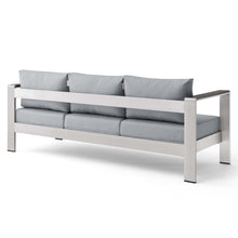 Load image into Gallery viewer, Shore Outdoor Patio Aluminum Sofa by Modway
